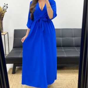 Lange jurk Elodie (blauw)