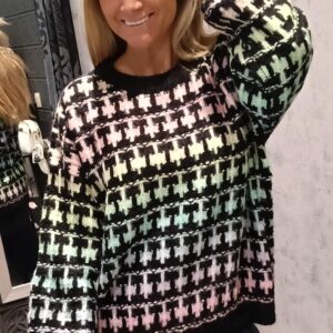 Trui Multicolor Wenny (zwart)